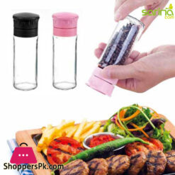 Sarina Glassware Black Pepper & Salt Grinder 112ML - S420 Turkey Made