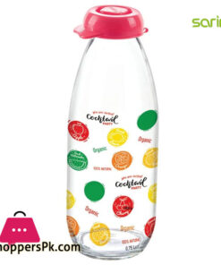 Sarina Glassware Decorated Milk Bottle 500ML - S761 - Turkey Made