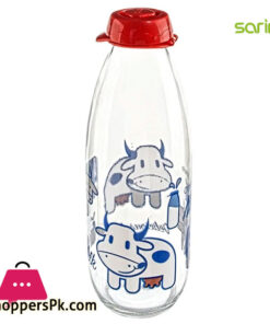 Sarina Glassware Decorated Milk Bottle 500ML - S762 - Turkey Made