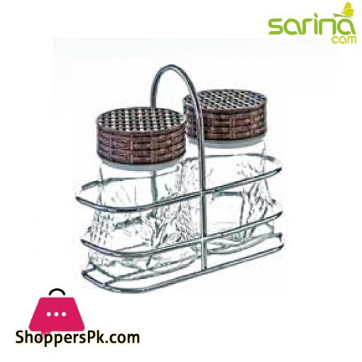Sarina Glassware Salt and Pepper Shaker Set - S726 - Turkey Made