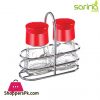 Sarina Glassware Tulip Salt & Pepper Shaker Set - S724 - Turkey Made