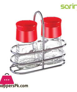 Sarina Glassware Tulip Salt & Pepper Shaker Set - S724 - Turkey Made