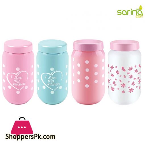 Sarina Opaque Design Jar 1000ML - S922 - Turkey Made