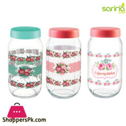 Sarina Patterned Jar 1000ML - S672 - Turkey Made
