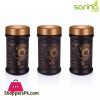 Sarina Black Decorated Set 660ML - S684 - Turkey Made