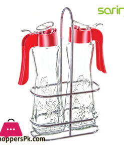 Sarina Tulip Oil & Vinegar Bottle Set of 2 - S723 - Turkey Made