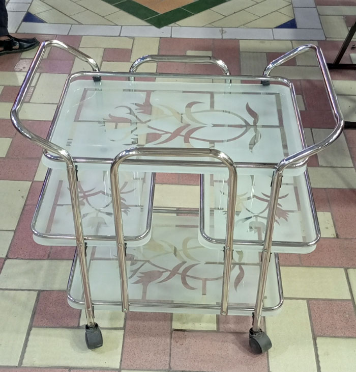 Serving Stainless Steel Tea Trolley Jumbo Size - T1