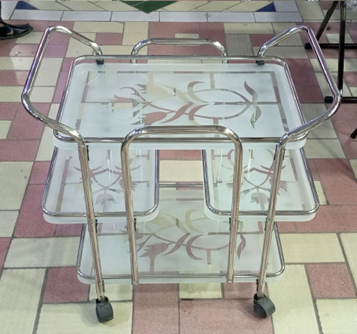 Serving Stainless Steel Tea Trolley Jumbo Size - T1