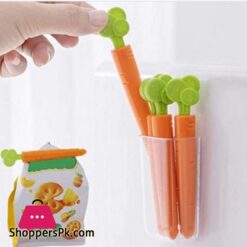 5 pcs Shopping Bag Sealing Clip With Magnetic Holder Box (6pcs)