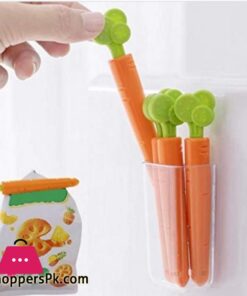 5 pcs Shopping Bag Sealing Clip With Magnetic Holder Box (6pcs)