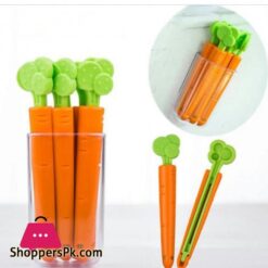 5 Pcs Shopping Bag Sealing Clip With Magnetic Holder Box (6Pcs)