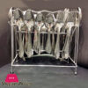 Stainless Steel Cutlery Set With Stand- Stylish Durable - 37 Pcs
