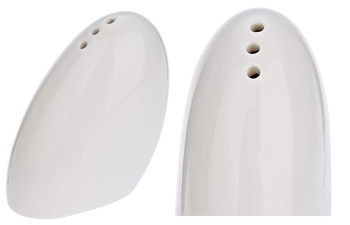 Symphony White Pebble Salt And Pepper Shakers - 2 Pieces #Sy5062