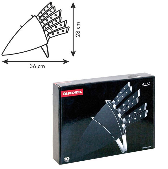 Tescoma Azza Knife Block With 6 Knives - 884596