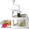 Cuisique Spiralizer The Premium Easy to use Healthy Courgette Spaghetti Pasta Maker, with Extra 4 Blade Bundle including - Fruit Slicer, Mandolin, Vegetable Cutter and Juicer - with a Unique 1 Litre Spiral Catcher