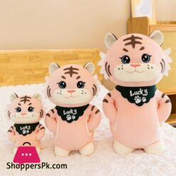 Idsumr Stand Tiger Plush Toy Soft Tiger Stuffed Toy With Hand Warmer Pillow Dolls For Kids Gift Year Of The Tiger Mascot Doll Home Decor(25Cm,Yellow)