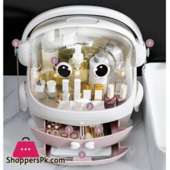 Transparent Penguin Makeup Organizer, Waterproof Makeup Box, Portable, Desktop, Jewelry And Cosmetics Storage|Storage Boxes &Amp; Bins