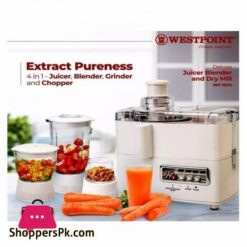 Westpoint 4-In-1 Juicer Blender &Amp; Dry Mill (Wf-1874)