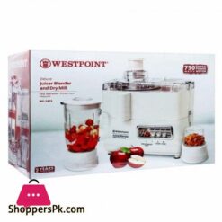 Westpoint Deluxe Juicer Blender &Amp; Dry Mill (Wf-1873)