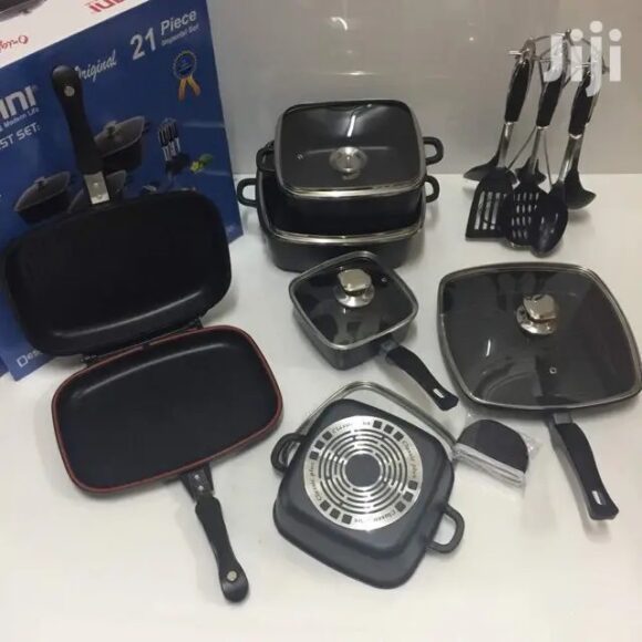 Dessini Die-Cast Cookware Set Non-Stick - 21 Pcs