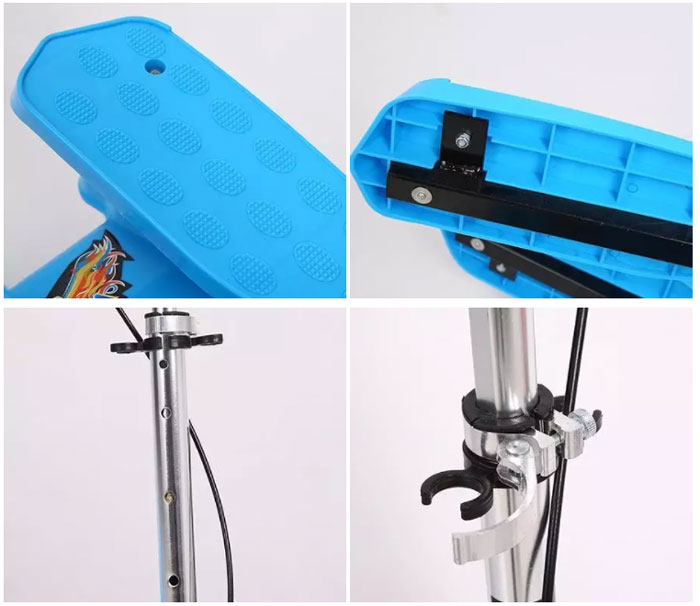 Wing Flyer Fitness Foot Step Dual Pedal Scooty For Kids And Adults Kids 3 Wheel Scooter