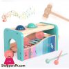 Wooden Hammer and Ball Toy and Xylophone Set Tap Toys and Xylophone Toy for Baby Toddlers- Wooden Musical Toys for Kids