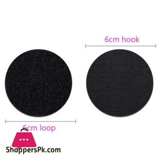 10Pcs Non Slip Stickers Self Adhesive Hook Loop Fastener Tape Locking Dots Bed Sheet Sofa Fix Clip Floor Rug Carpet Mat Gripper Round 6CM