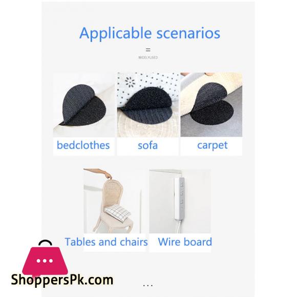 12 Pcs Non-Slip Stickers Self Adhesive Hook Loop Fastener Tape Locking Dots Bed Sheet Sofa Fix Clip Floor Rug Carpet Mat Gripper 6 10Pcs Non Slip Stickers Self Adhesive Hook Loop Fastener Tape Locking Dots Bed Sheet Sofa Fix Clip Floor Rug Carpet Mat Gripper Round 6Cm