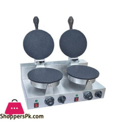 2 Heads Commercial Electric Ice Cream Cone Baker