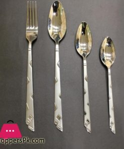 29 Pcs Stainless Steel Cutlery Set With Stand- Stylish Durable- New Design 7 29 Pcs Stainless Steel Cutlery Set With Stand- Stylish Durable- New Design