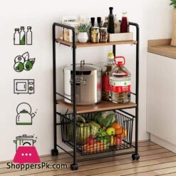 3 Tier Wire Shelving Storage Shelf Microwave Oven Stand Spice Rack Organizer Utility Rolling Cart With Wood Shelves And Metal Wire Baskets For Home Kitchen Storage 8 3 Tier Wire Shelving Storage Shelf Microwave Oven Stand Spice Rack Organizer Utility Rolling Cart With Wood Shelves And Metal Wire Baskets For Home Kitchen Storage