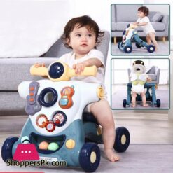3 in 1 Multifunction Baby Walker Balance Car Bike Toddler Four Wheels Trolley Stable Adjustable Learning Walking Toddler Toys|Walkers