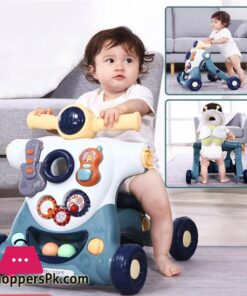 3 in 1 Multifunction Baby Walker Balance Car Bike Toddler Four Wheels Trolley Stable Adjustable Learning Walking Toddler Toys|Walkers