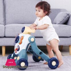 3 In 1 Multifunction Baby Walker Balance Car Bike Toddler Four Wheels Trolley Stable Adjustable Learning Walking Toddler Toys|Walkers