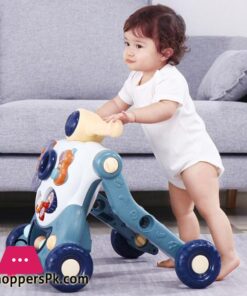 3 In 1 Multifunction Baby Walker Balance Car Bike Toddler Four Wheels Trolley Stable Adjustable Learning Walking Toddler Toys|Walkers
