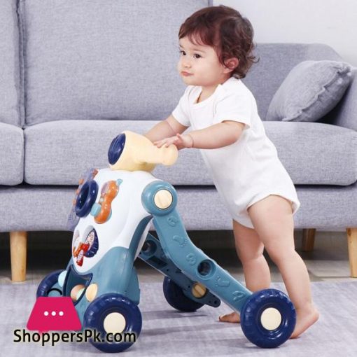 3 in 1 Multifunction Baby Walker Balance Car Bike Toddler Four Wheels Trolley Stable Adjustable Learning Walking Toddler Toys|Walkers