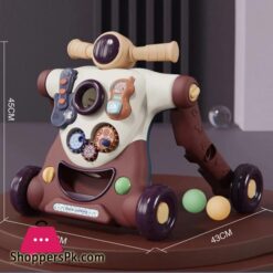 3 In 1 Multifunction Baby Walker Balance Car Bike Toddler Four Wheels Trolley Stable Adjustable Learning Walking Toddler Toys|Walkers