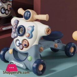 3 In 1 Multifunction Baby Walker Balance Car Bike Toddler Four Wheels Trolley Stable Adjustable Learning Walking Toddler Toys|Walkers