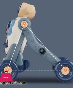 3 In 1 Multifunction Baby Walker Balance Car Bike Toddler Four Wheels Trolley Stable Adjustable Learning Walking Toddler Toys|Walkers