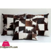 3 Piece Cowhide Pillow Cover