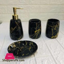 4 Pcs Marble Bath Set