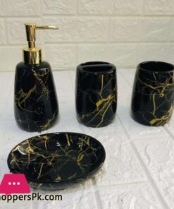 4 Pcs Marble Bath Set