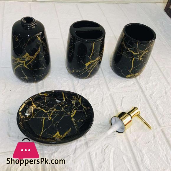4 Pcs Marble Bath Set 5 4 Pcs Marble Bath Set
