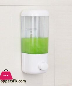 500ml Bathroom Soap Dispenser Wall Mounted Self Adhesive Shampoo Container Hand Press Clear Liquid Lotion Single Slot Storage|Liquid Soap Dispensers