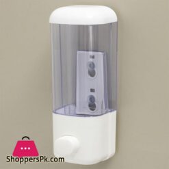 500Ml Bathroom Soap Dispenser Wall Mounted Self Adhesive Shampoo Container Hand Press Clear Liquid Lotion Single Slot Storage|Liquid Soap Dispensers