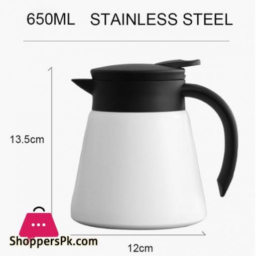 600ml Insulated Water Bottle Stainless Steel Pressing Type Thermal Insulation Kettle Coffee Pot Vacuum Flask Kettles Jug Home|Water Bottles