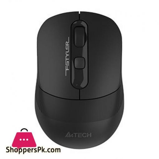 A4tech FB10CS Dual Mode Bluetooth / 2.4G Wireless Rechargeable Silent Click Mouse Stone Black
