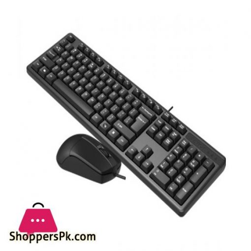 A4tech KK-3330S Wired Keyboard & Silent Clicks Mouse