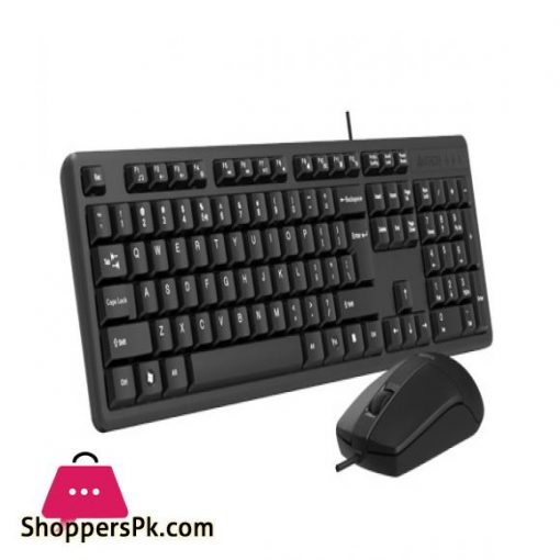 A4tech KK-3330S Wired Keyboard & Silent Clicks Mouse