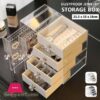 Transparent Jewelry Box Ring Earring Holder Large Capacity Necklace Cosmetic Storage Drawer Dressing Table Organizer|Storage Boxes &Amp; Bins